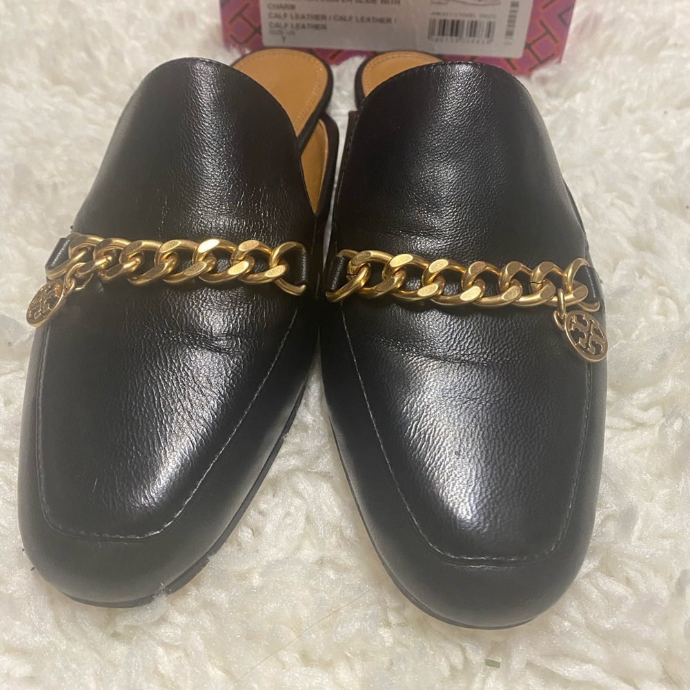 Tory Burch Mini Benton Loafer Slide w/ charm-7